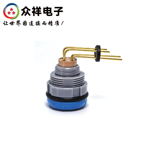 2P-塑料长弯针插座