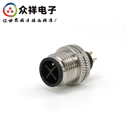 M12-注塑款公头 不带屏蔽